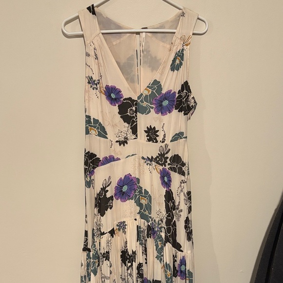 Free People Purple and Black Floral Maxi Dress - Picture 1 of 4